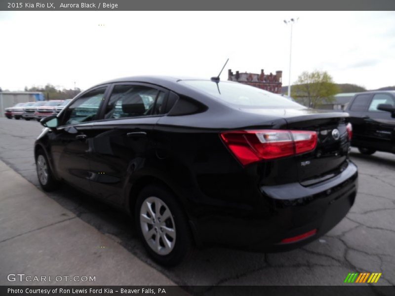 Aurora Black / Beige 2015 Kia Rio LX