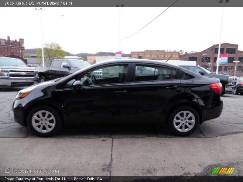 Aurora Black / Beige 2015 Kia Rio LX