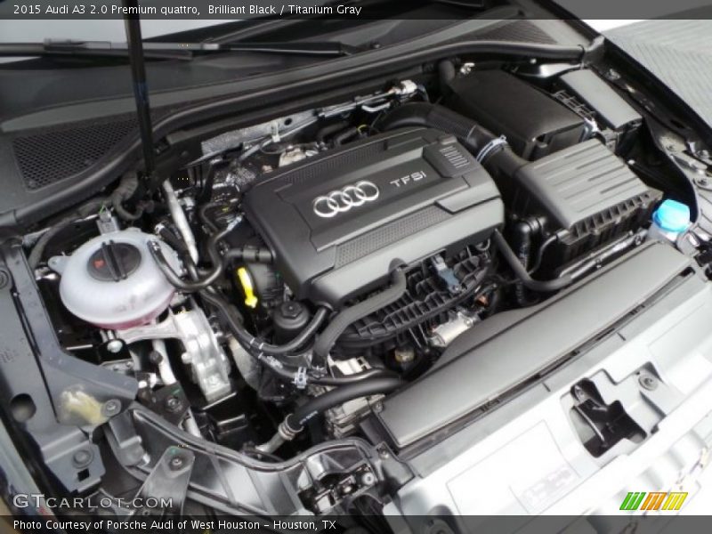 Brilliant Black / Titanium Gray 2015 Audi A3 2.0 Premium quattro