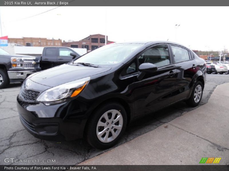 Aurora Black / Beige 2015 Kia Rio LX