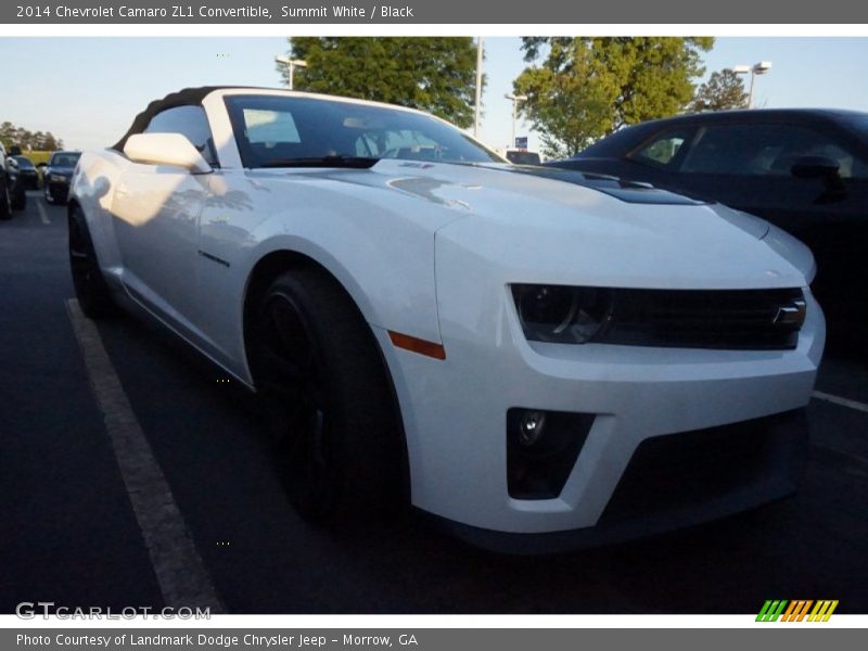 Summit White / Black 2014 Chevrolet Camaro ZL1 Convertible