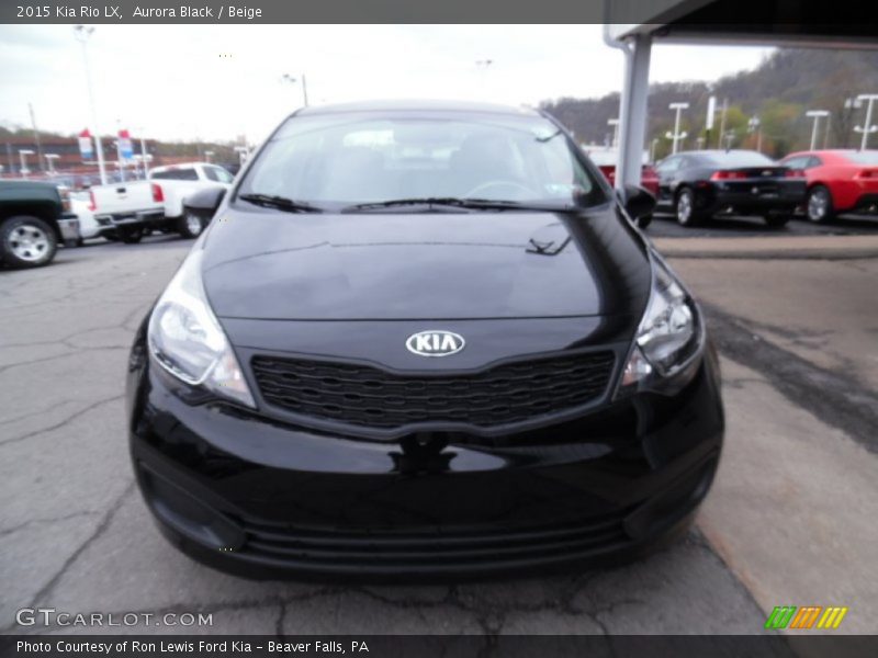 Aurora Black / Beige 2015 Kia Rio LX