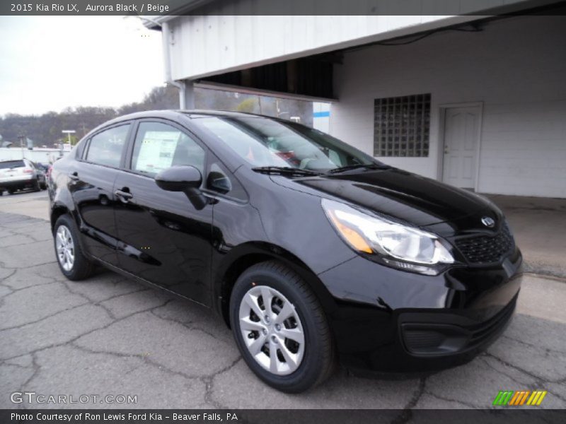 Aurora Black / Beige 2015 Kia Rio LX