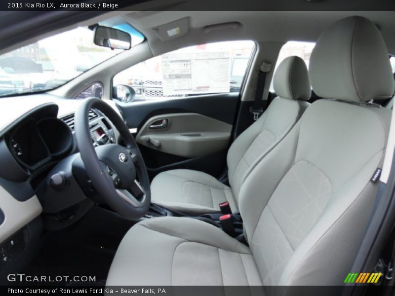 Aurora Black / Beige 2015 Kia Rio LX