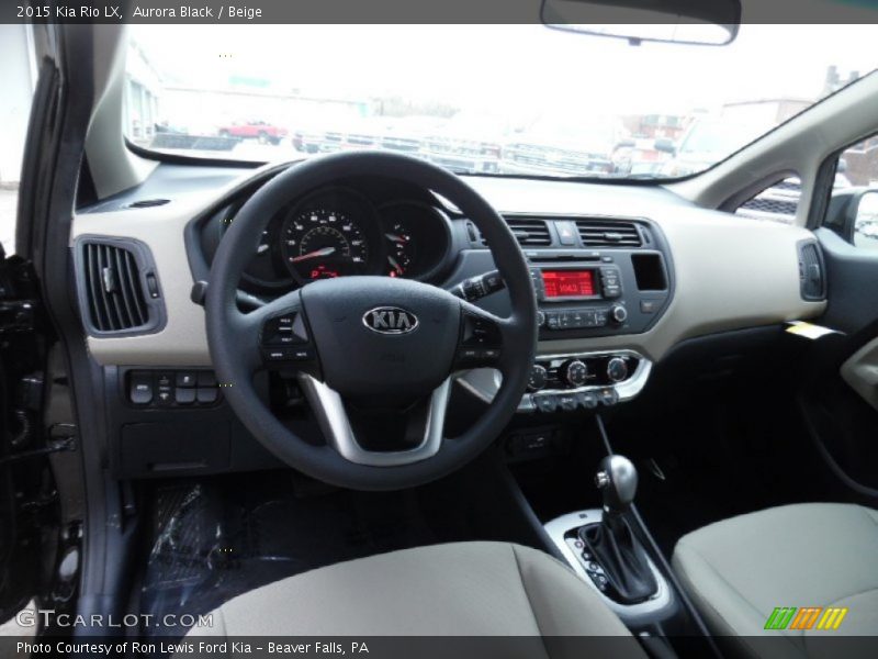 Aurora Black / Beige 2015 Kia Rio LX