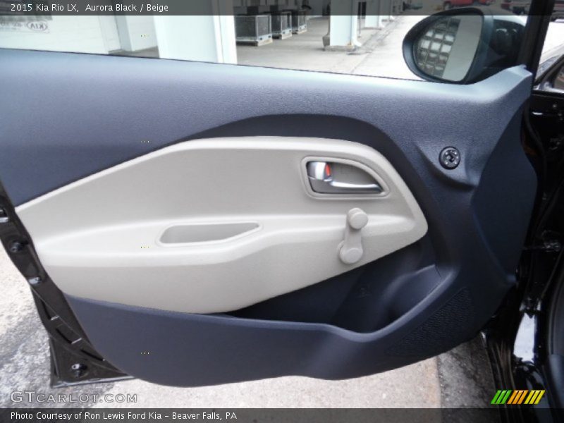 Aurora Black / Beige 2015 Kia Rio LX