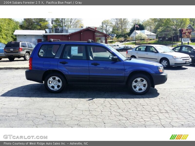 Pacifica Blue Pearl / Gray 2004 Subaru Forester 2.5 X