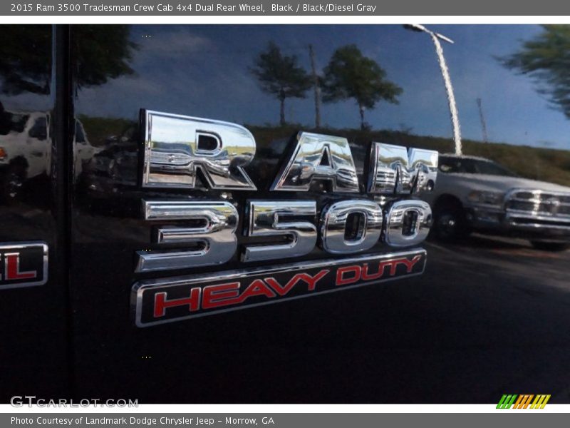 Black / Black/Diesel Gray 2015 Ram 3500 Tradesman Crew Cab 4x4 Dual Rear Wheel