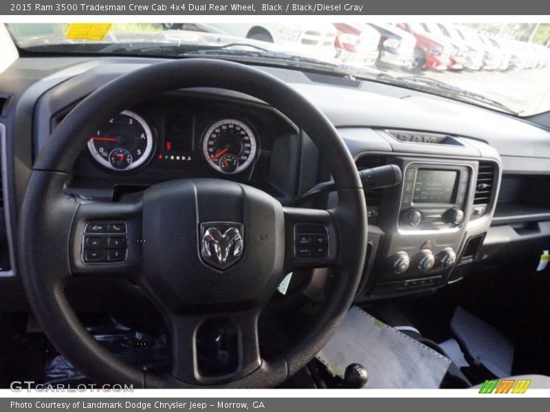 Black / Black/Diesel Gray 2015 Ram 3500 Tradesman Crew Cab 4x4 Dual Rear Wheel