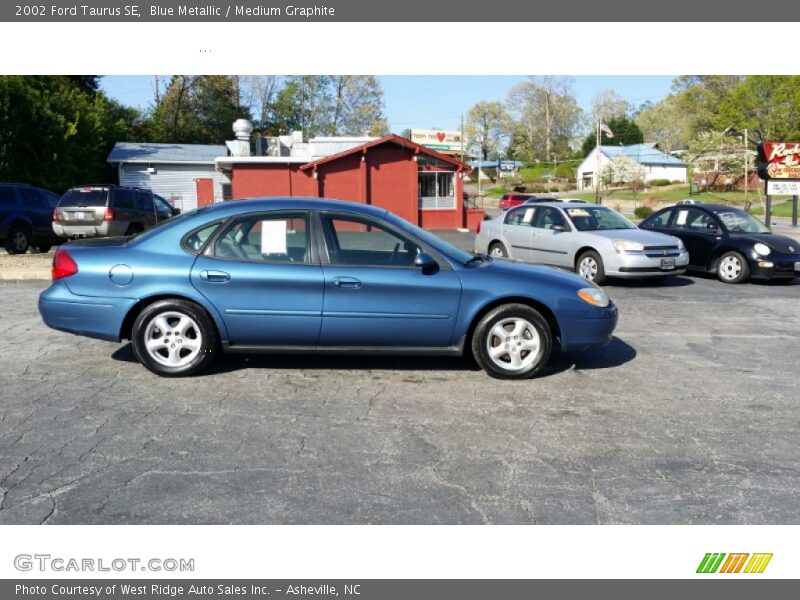 Blue Metallic / Medium Graphite 2002 Ford Taurus SE