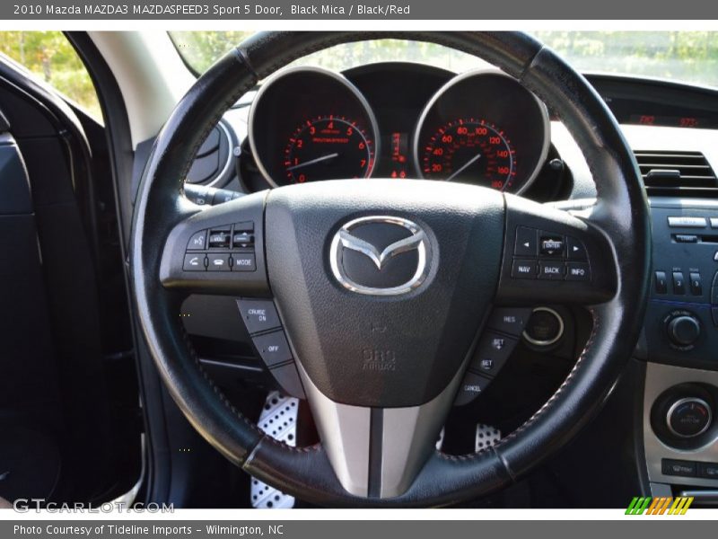 Black Mica / Black/Red 2010 Mazda MAZDA3 MAZDASPEED3 Sport 5 Door