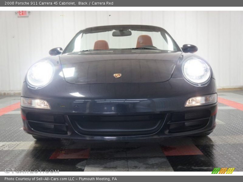 Black / Carrera Red 2008 Porsche 911 Carrera 4S Cabriolet