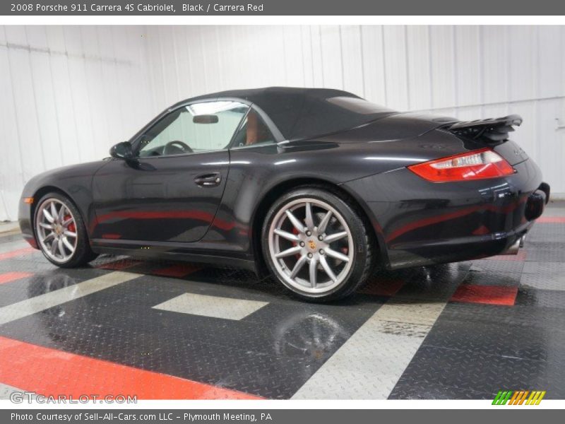 Black / Carrera Red 2008 Porsche 911 Carrera 4S Cabriolet