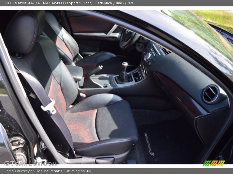 Black Mica / Black/Red 2010 Mazda MAZDA3 MAZDASPEED3 Sport 5 Door