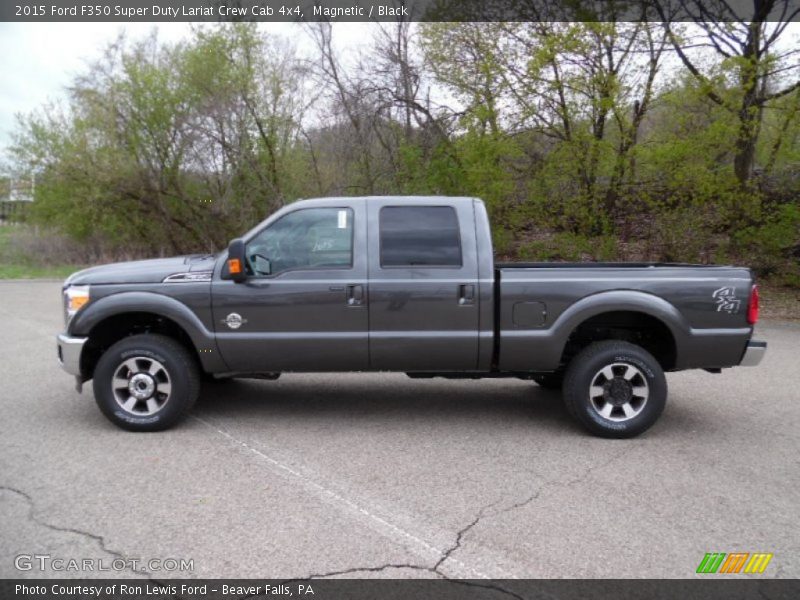 Magnetic / Black 2015 Ford F350 Super Duty Lariat Crew Cab 4x4