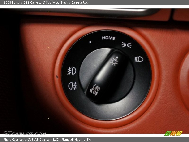 Black / Carrera Red 2008 Porsche 911 Carrera 4S Cabriolet