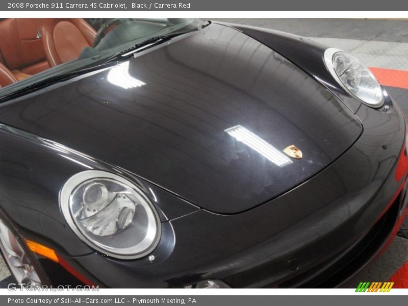 Black / Carrera Red 2008 Porsche 911 Carrera 4S Cabriolet