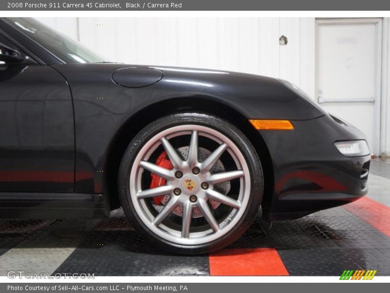 Black / Carrera Red 2008 Porsche 911 Carrera 4S Cabriolet