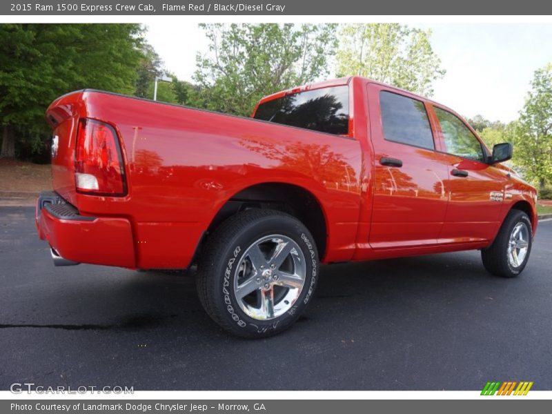 Flame Red / Black/Diesel Gray 2015 Ram 1500 Express Crew Cab