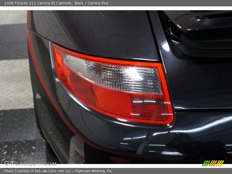 Black / Carrera Red 2008 Porsche 911 Carrera 4S Cabriolet