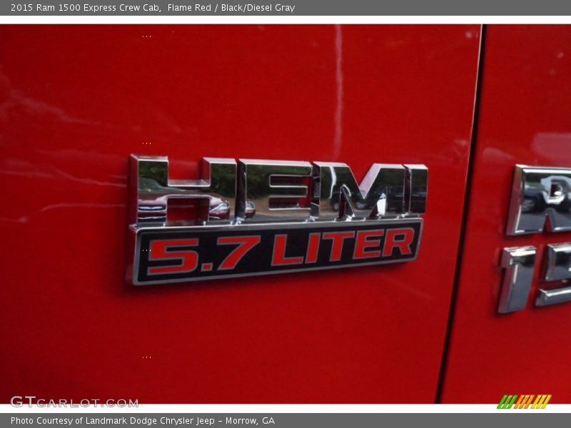 Flame Red / Black/Diesel Gray 2015 Ram 1500 Express Crew Cab
