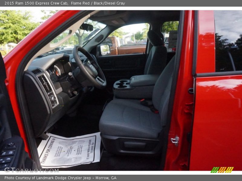 Flame Red / Black/Diesel Gray 2015 Ram 1500 Express Crew Cab