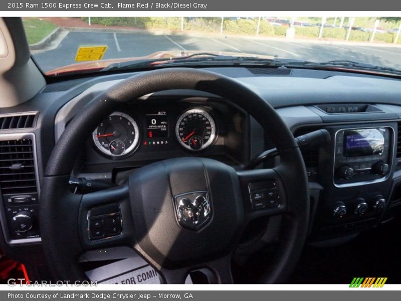 Flame Red / Black/Diesel Gray 2015 Ram 1500 Express Crew Cab