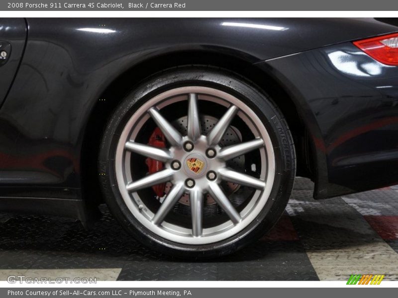 Black / Carrera Red 2008 Porsche 911 Carrera 4S Cabriolet