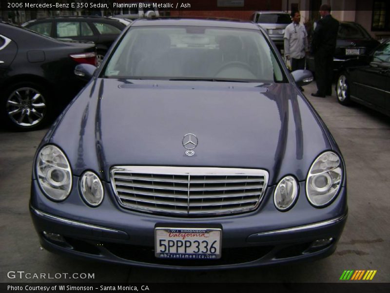 Platinum Blue Metallic / Ash 2006 Mercedes-Benz E 350 Sedan