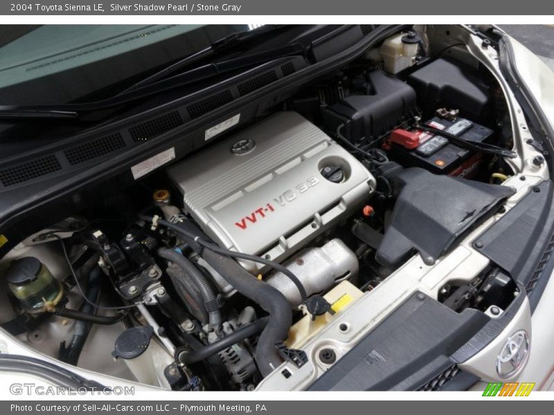 Silver Shadow Pearl / Stone Gray 2004 Toyota Sienna LE