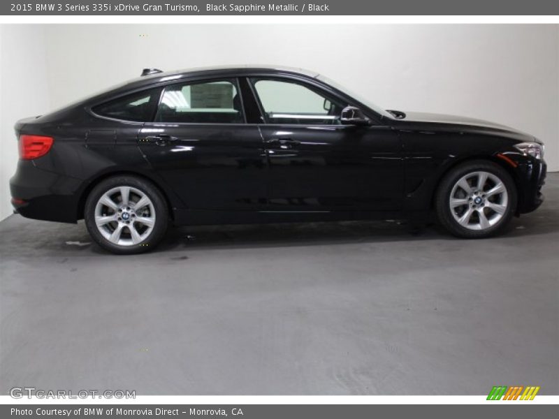 Black Sapphire Metallic / Black 2015 BMW 3 Series 335i xDrive Gran Turismo