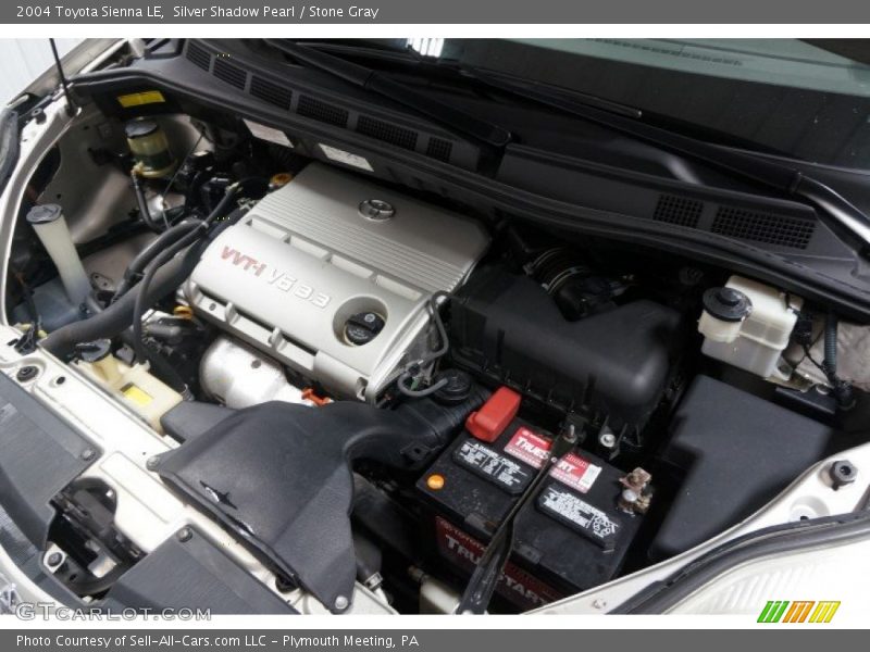 Silver Shadow Pearl / Stone Gray 2004 Toyota Sienna LE