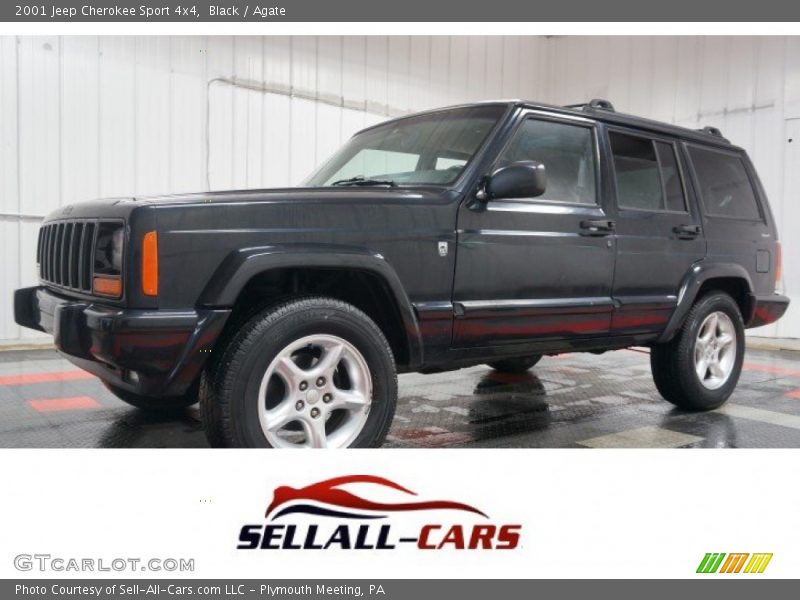 Black / Agate 2001 Jeep Cherokee Sport 4x4