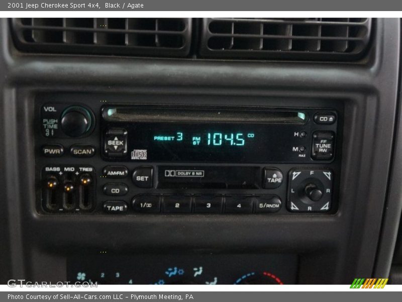 Black / Agate 2001 Jeep Cherokee Sport 4x4