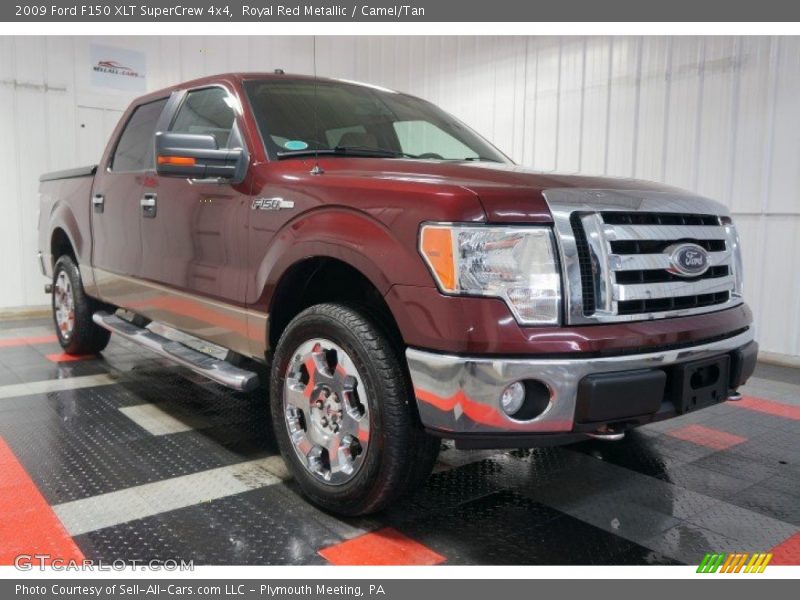 Royal Red Metallic / Camel/Tan 2009 Ford F150 XLT SuperCrew 4x4