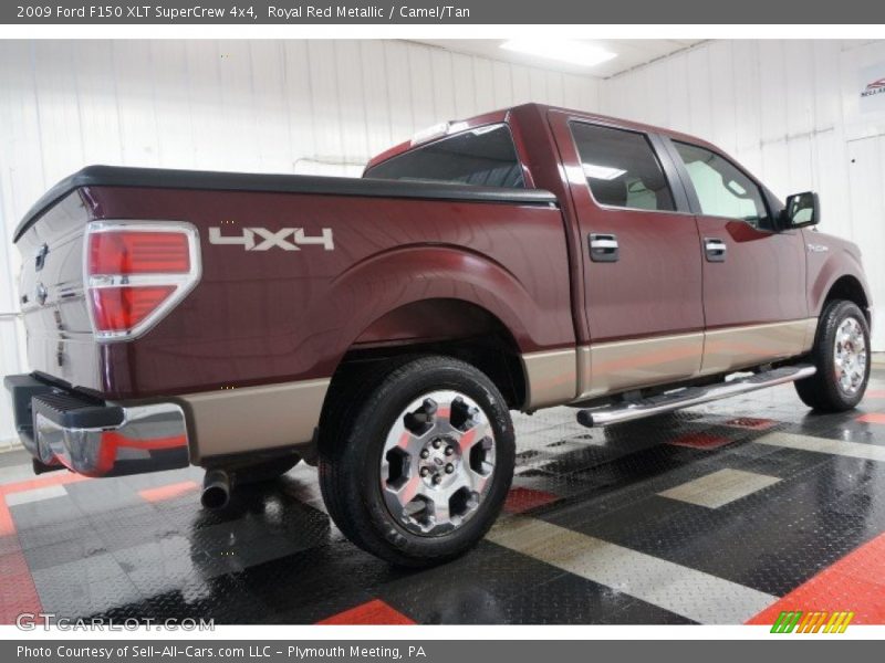 Royal Red Metallic / Camel/Tan 2009 Ford F150 XLT SuperCrew 4x4