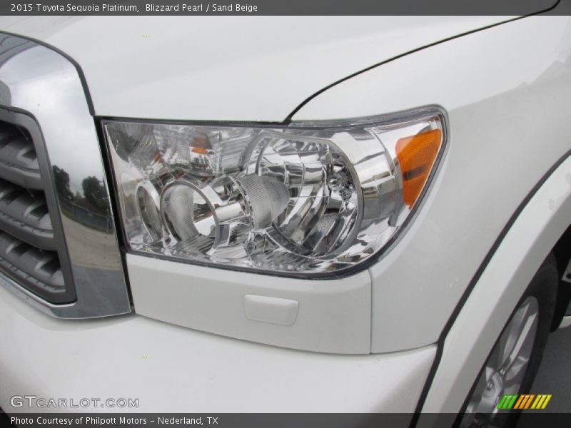 Blizzard Pearl / Sand Beige 2015 Toyota Sequoia Platinum