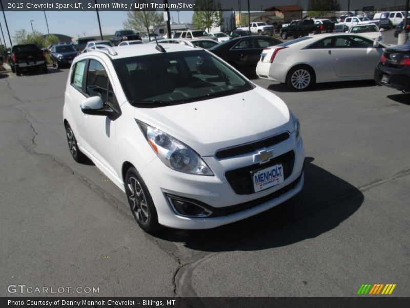 Summit White / Light Titanium/Silver 2015 Chevrolet Spark LT