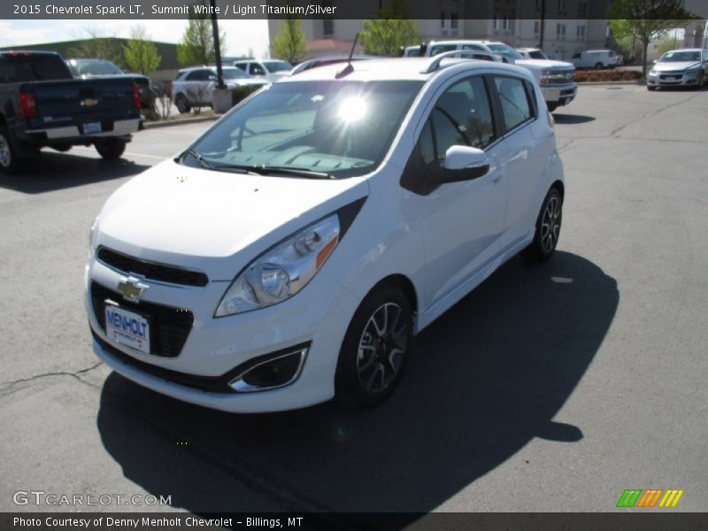 Summit White / Light Titanium/Silver 2015 Chevrolet Spark LT