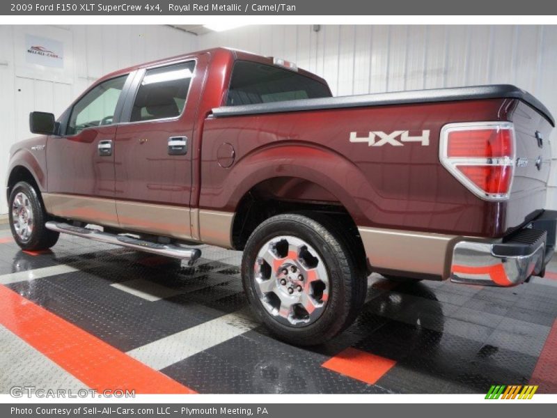 Royal Red Metallic / Camel/Tan 2009 Ford F150 XLT SuperCrew 4x4