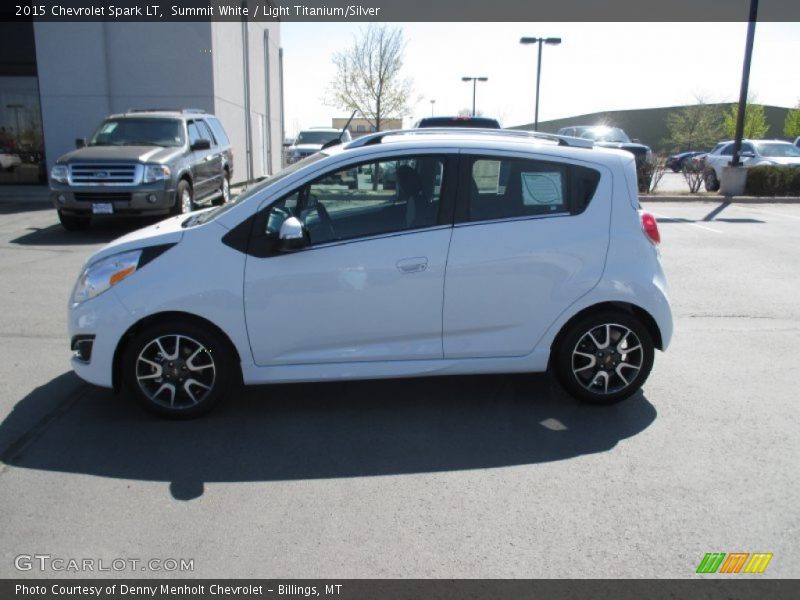 Summit White / Light Titanium/Silver 2015 Chevrolet Spark LT