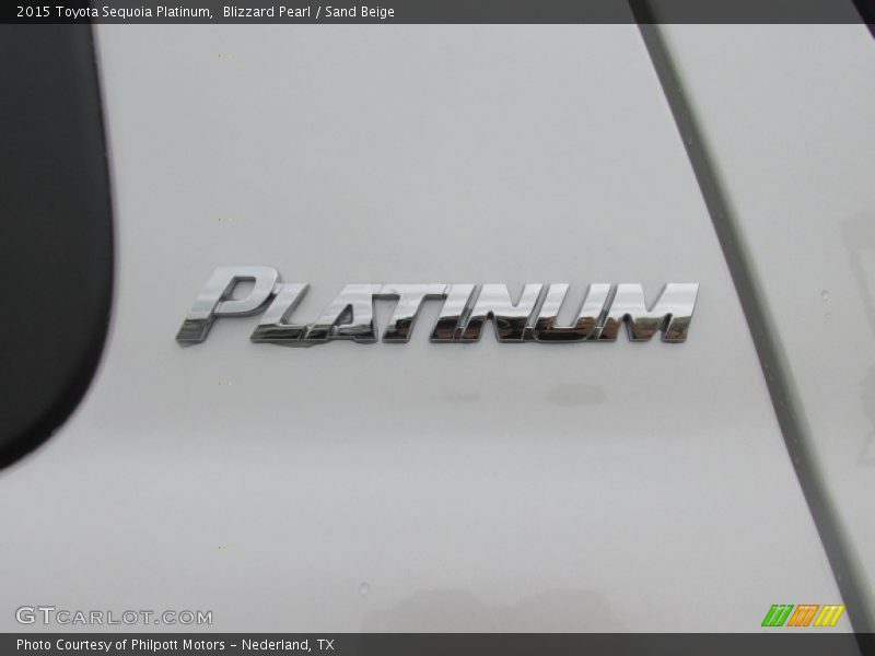 Blizzard Pearl / Sand Beige 2015 Toyota Sequoia Platinum