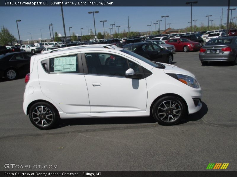 Summit White / Light Titanium/Silver 2015 Chevrolet Spark LT