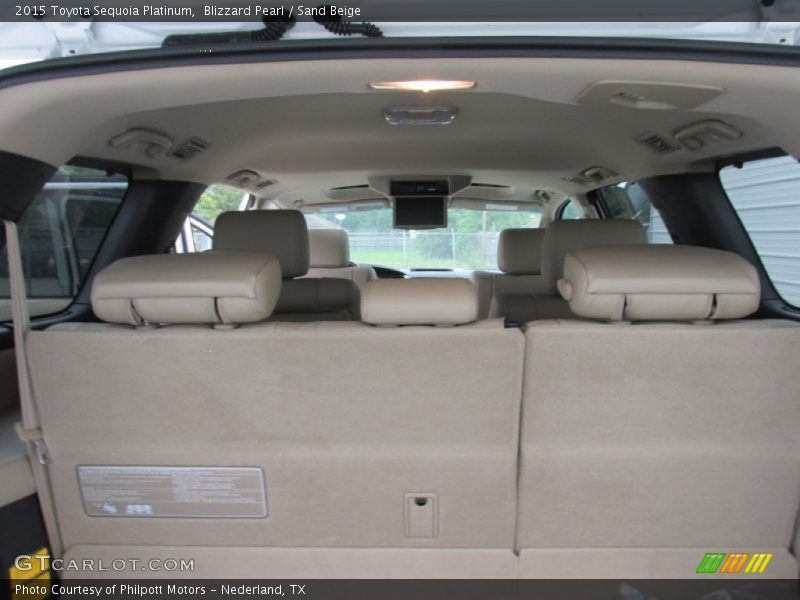 Blizzard Pearl / Sand Beige 2015 Toyota Sequoia Platinum