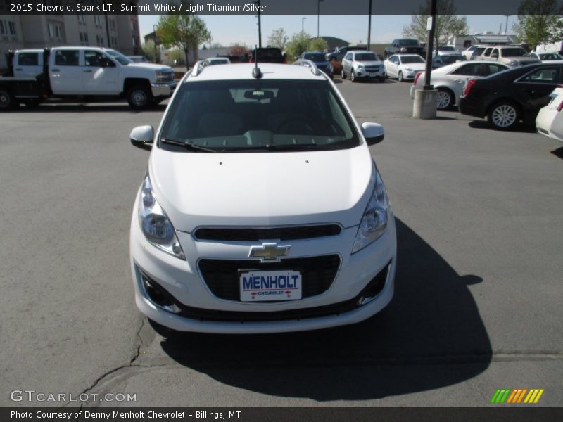 Summit White / Light Titanium/Silver 2015 Chevrolet Spark LT