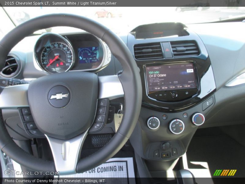 Summit White / Light Titanium/Silver 2015 Chevrolet Spark LT