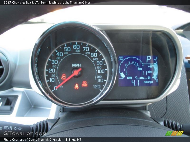 Summit White / Light Titanium/Silver 2015 Chevrolet Spark LT
