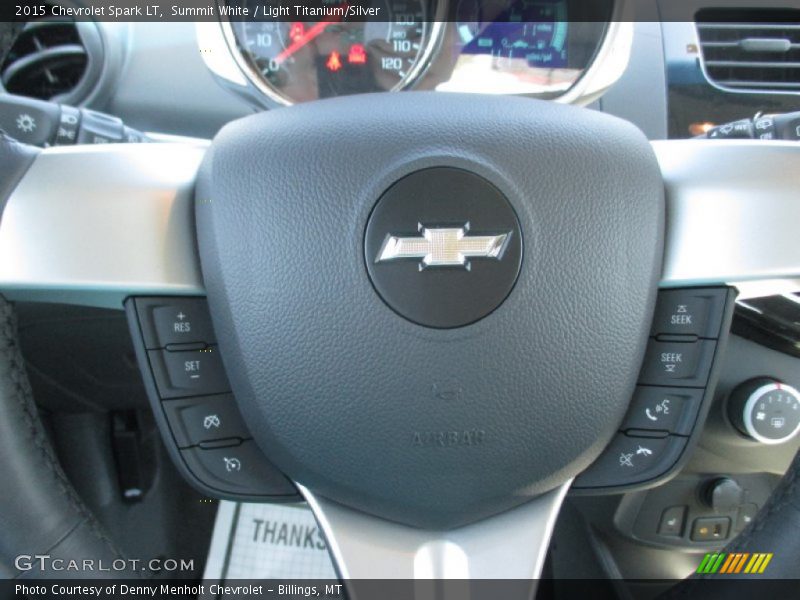 Summit White / Light Titanium/Silver 2015 Chevrolet Spark LT