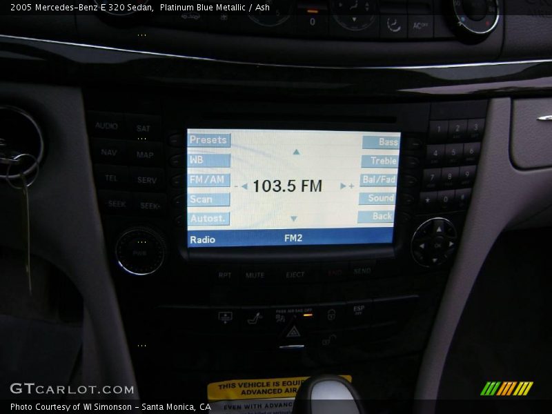 Platinum Blue Metallic / Ash 2005 Mercedes-Benz E 320 Sedan