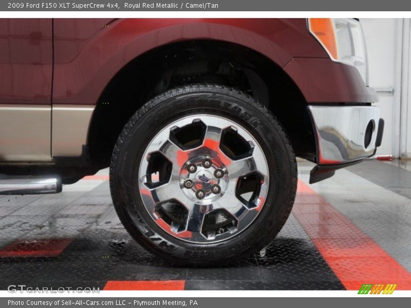 Royal Red Metallic / Camel/Tan 2009 Ford F150 XLT SuperCrew 4x4
